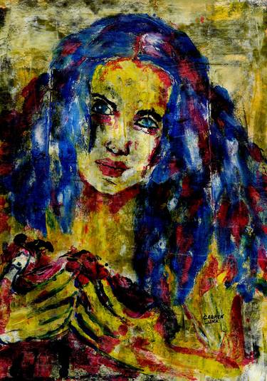 Original Expressionism Women Paintings by CARMEN LUNA