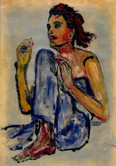 Original Expressionism Women Paintings by CARMEN LUNA