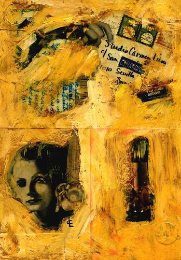 Original Expressionism Celebrity Collage by CARMEN LUNA