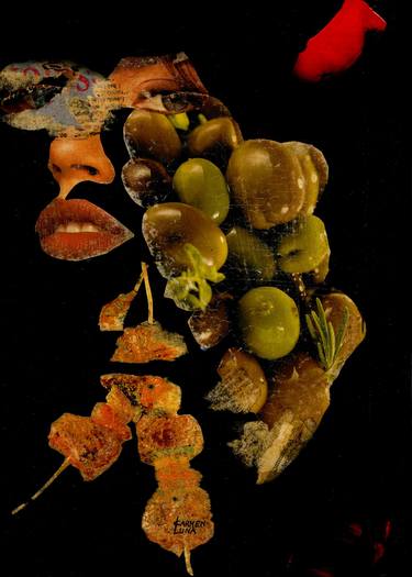 Original Dada Cuisine Collage by CARMEN LUNA