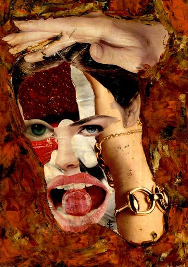 Original Expressionism Culture Collage by CARMEN LUNA