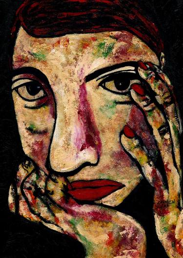 Original Expressionism Women Paintings by CARMEN LUNA