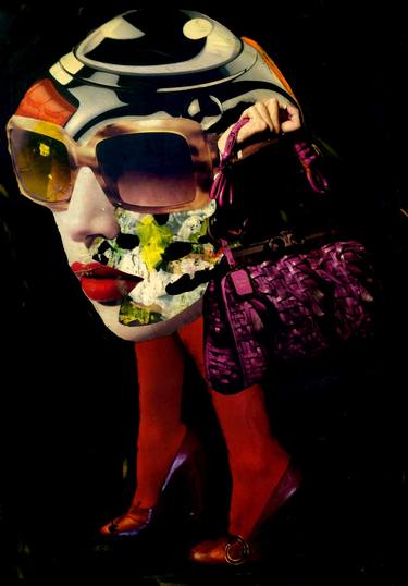 Original Dada Fashion Collage by CARMEN LUNA