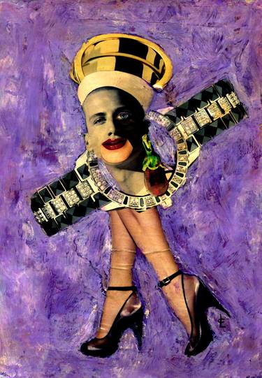 Original Dada Erotic Collage by CARMEN LUNA