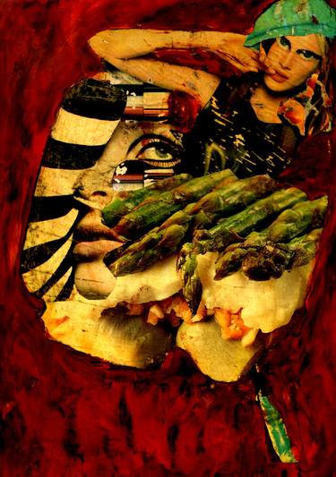 Original Dada Cuisine Collage by CARMEN LUNA