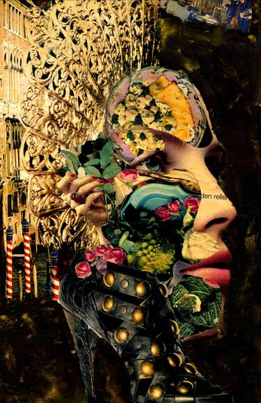 Original Expressionism Women Collage by CARMEN LUNA