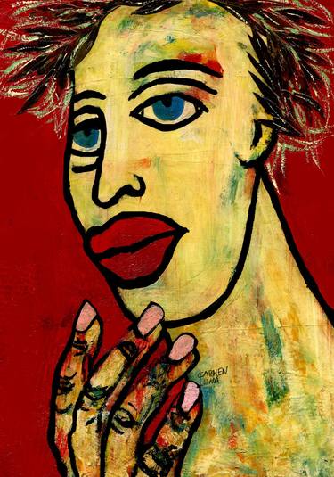 Original Expressionism Women Paintings by CARMEN LUNA