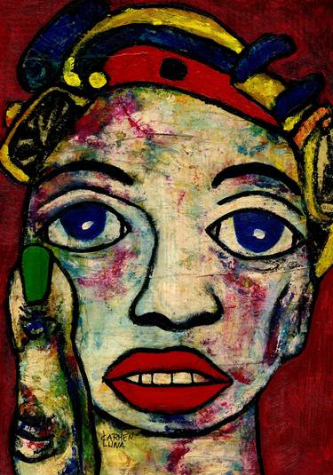 Original Expressionism Pop Culture/Celebrity Paintings by CARMEN LUNA