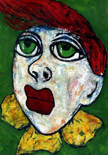 Original Expressionism Children Paintings by CARMEN LUNA