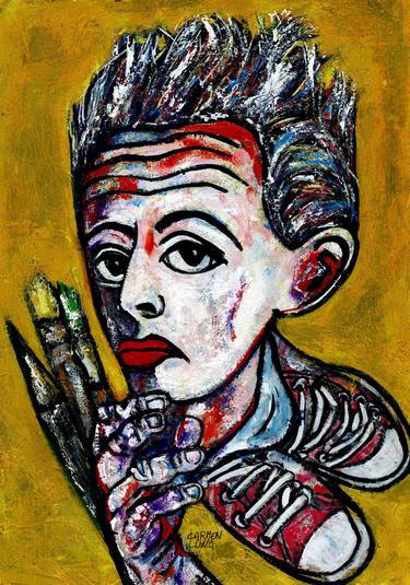 Original Expressionism Celebrity Paintings by CARMEN LUNA