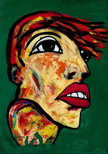 Original Expressionism Pop Culture/Celebrity Paintings by CARMEN LUNA