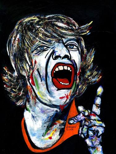 Original Expressionism Celebrity Paintings by CARMEN LUNA