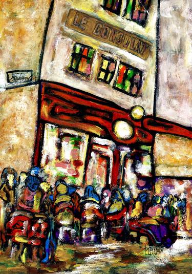 Original Expressionism Cities Paintings by CARMEN LUNA