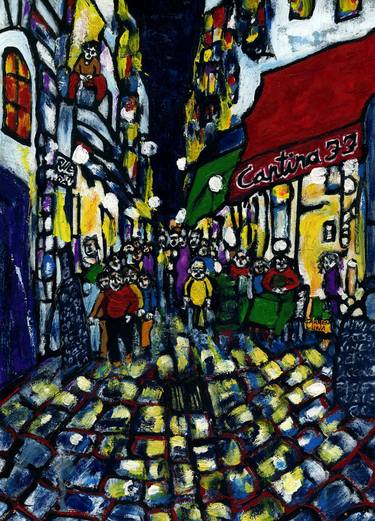 Original Expressionism Cities Paintings by CARMEN LUNA