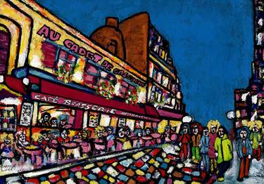 Original Expressionism Cities Paintings by CARMEN LUNA