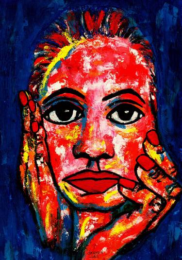 Original Expressionism Celebrity Paintings by CARMEN LUNA