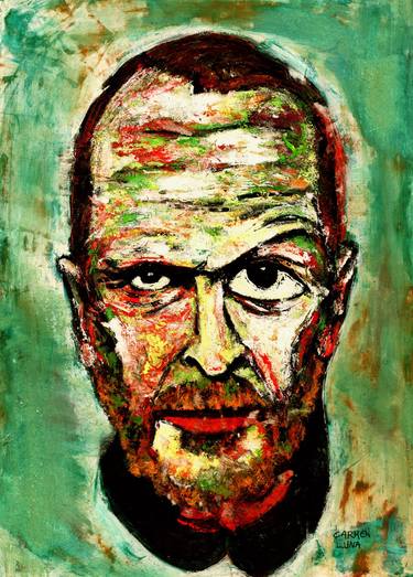 Original Expressionism Men Paintings by CARMEN LUNA