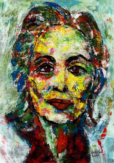 Original Expressionism Pop Culture/Celebrity Paintings by CARMEN LUNA