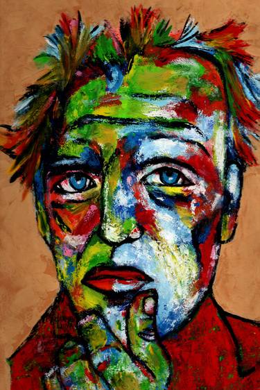 Original Expressionism Portrait Paintings by CARMEN LUNA