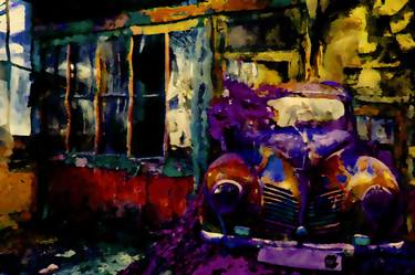 Original Street Art Automobile Paintings by CARMEN LUNA