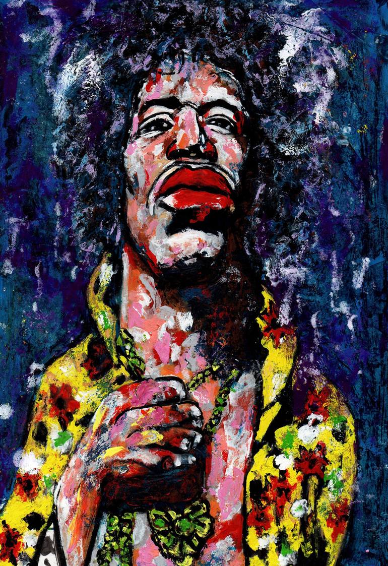Original Expressionism Celebrity Paintings by Carmen Luna