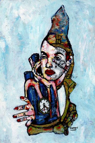 Original Dada Women Paintings by CARMEN LUNA