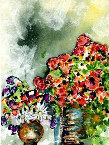 Original Floral Paintings by CARMEN LUNA