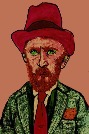 1- Van Gogh con sombrero rojo. thumb