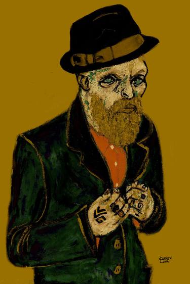 10- Van Gogh con manos tatuadas. thumb