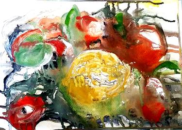 Print of Abstract Food & Drink Paintings by Judith Dawson BA Hons