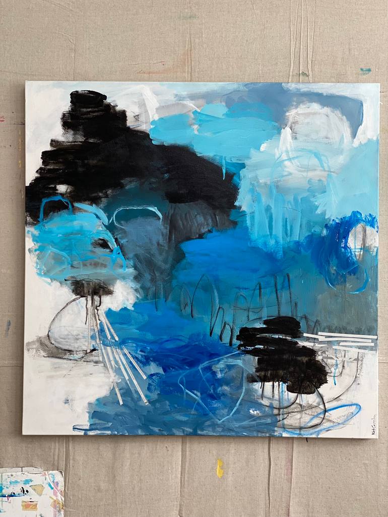 Original Abstract Expressionism Abstract Painting by Kat Crosby
