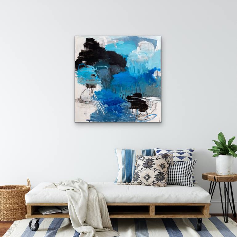 Original Abstract Expressionism Abstract Painting by Kat Crosby