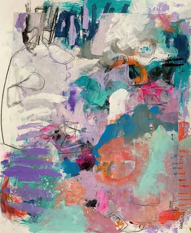 Original Abstract Expressionism Abstract Paintings by Kat Crosby