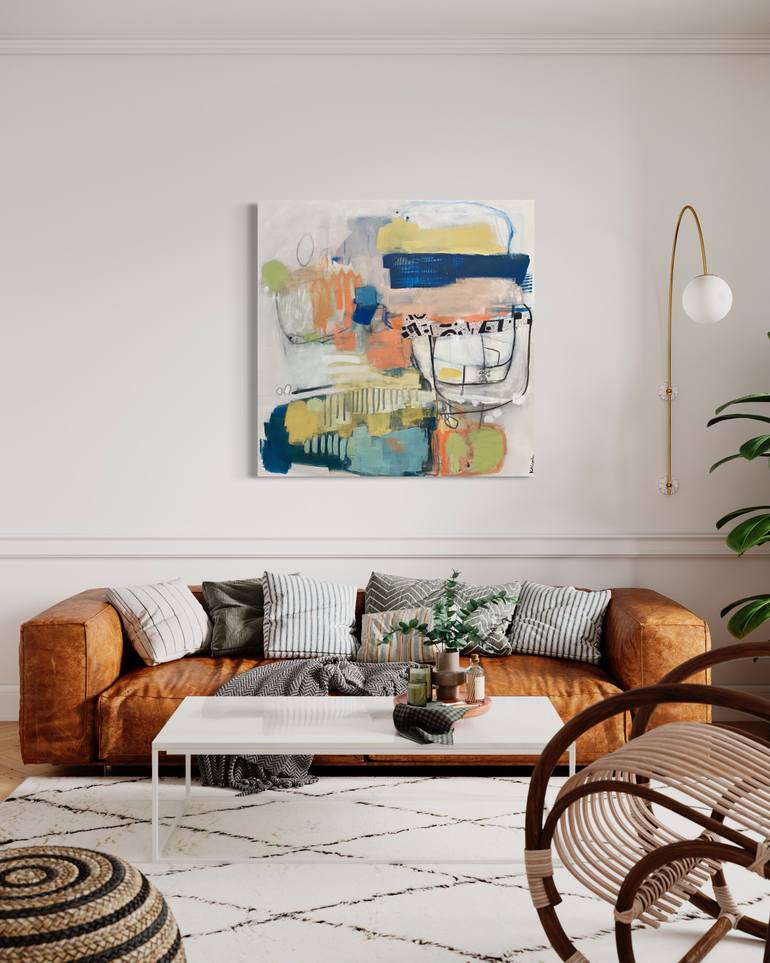 Original Abstract Expressionism Abstract Painting by Kat Crosby