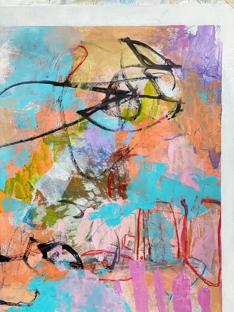 Original Abstract Expressionism Abstract Painting by Kat Crosby