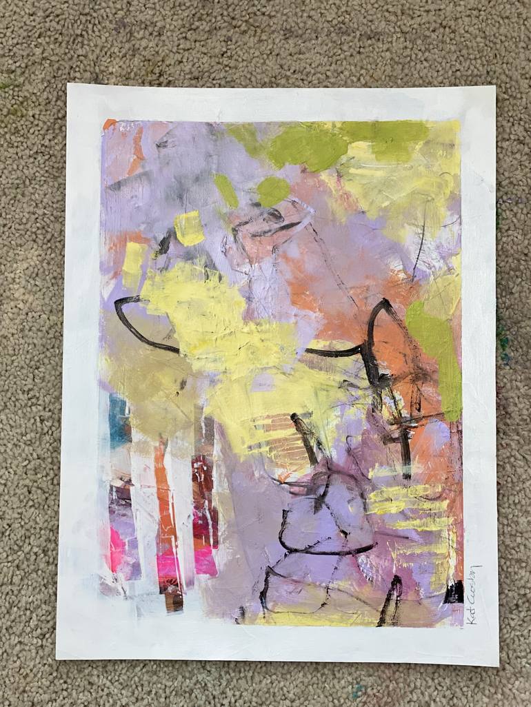 Original Abstract Expressionism Abstract Painting by Kat Crosby