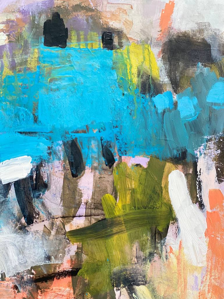 Original Abstract Expressionism Abstract Painting by Kat Crosby