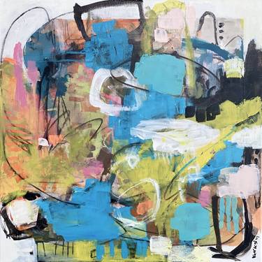 Original Abstract Expressionism Abstract Paintings by Kat Crosby