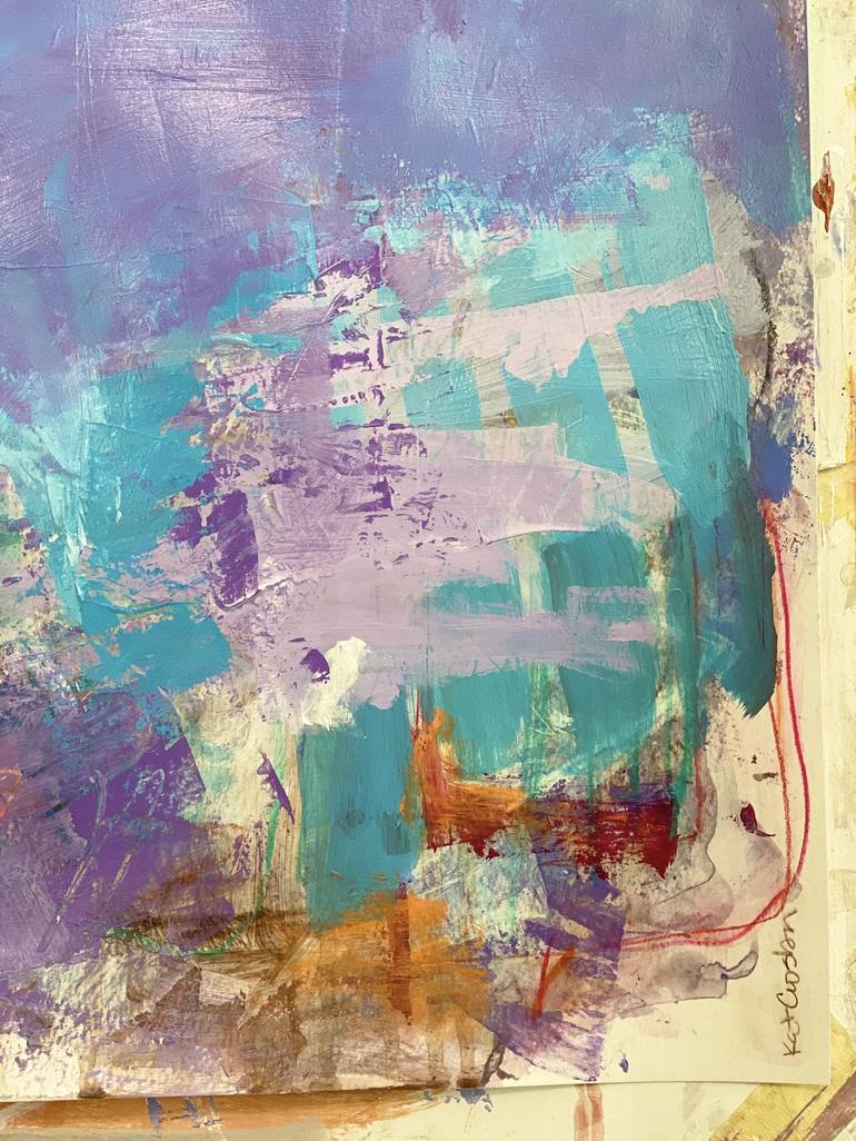 Original Abstract Expressionism Abstract Painting by Kat Crosby