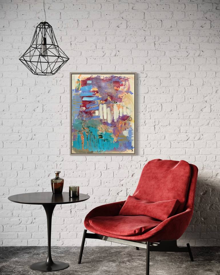 Original Abstract Expressionism Abstract Painting by Kat Crosby