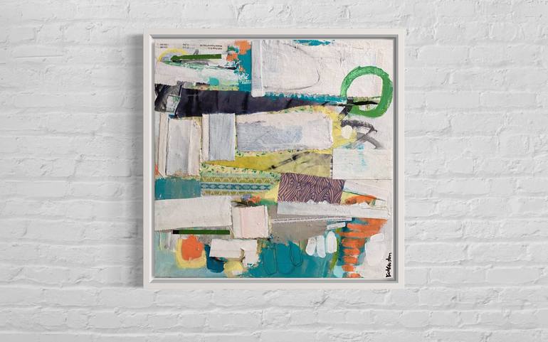 Original Abstract Expressionism Abstract Collage by Kat Crosby