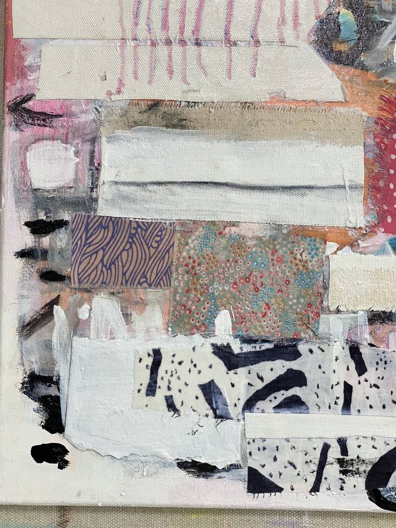 Original Abstract Expressionism Abstract Collage by Kat Crosby