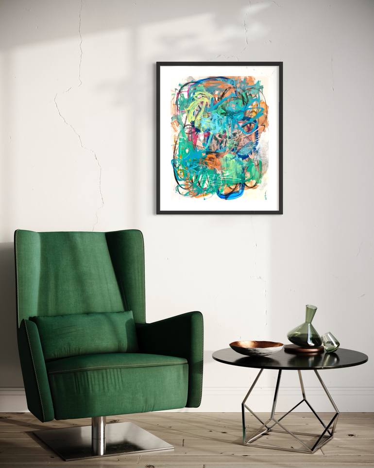 Original Abstract Expressionism Abstract Painting by Kat Crosby