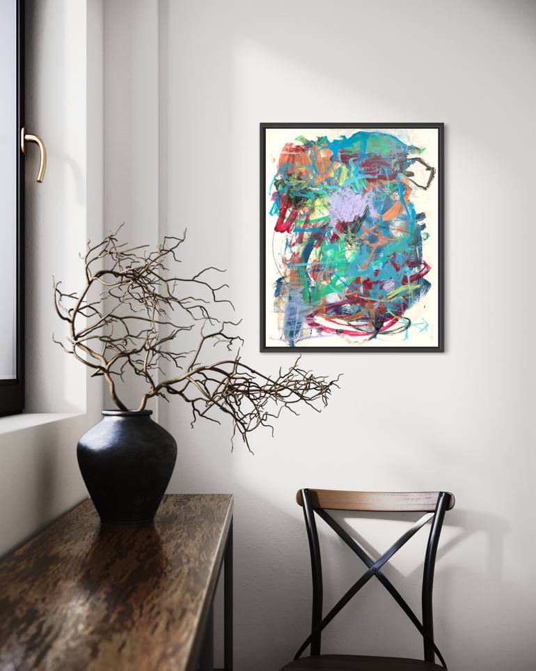 Original Abstract Expressionism Abstract Painting by Kat Crosby
