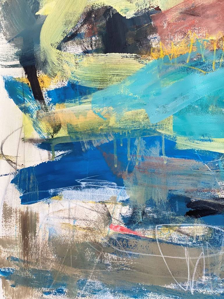 Original Abstract Expressionism Abstract Painting by Kat Crosby