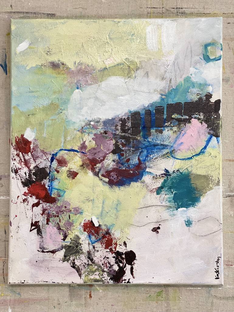 Original Abstract Expressionism Abstract Painting by Kat Crosby