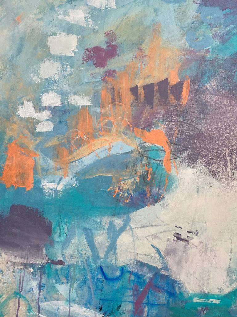 Original Abstract Expressionism Abstract Painting by Kat Crosby
