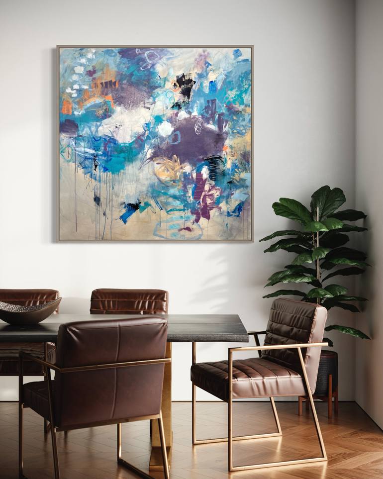 Original Abstract Expressionism Abstract Painting by Kat Crosby