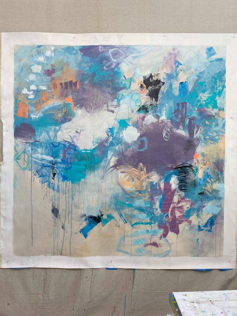 Original Abstract Expressionism Abstract Painting by Kat Crosby