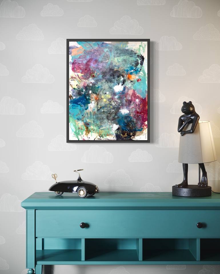 Original Abstract Expressionism Abstract Painting by Kat Crosby